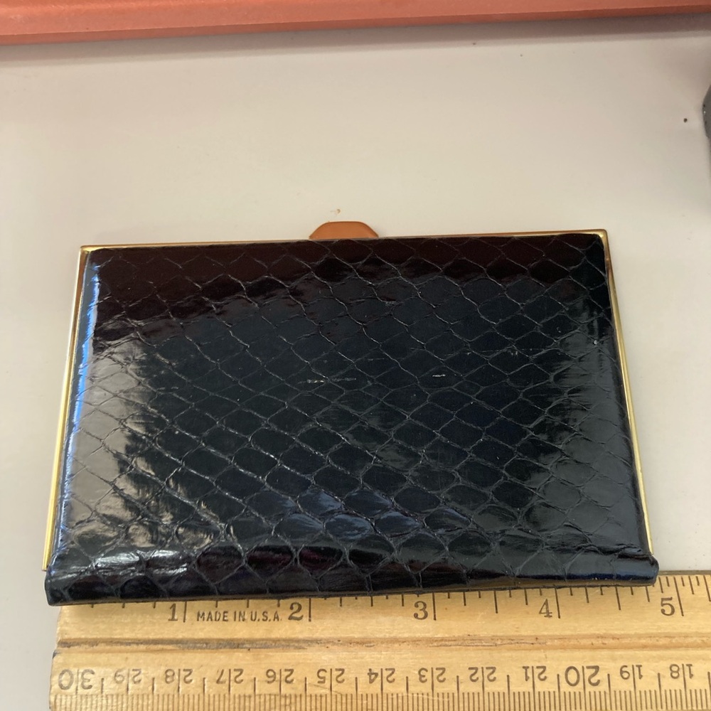 Vintage Women's Croc embossed Leather Wallet/Billfold by Nordstrom’s - Picture 4 of 7